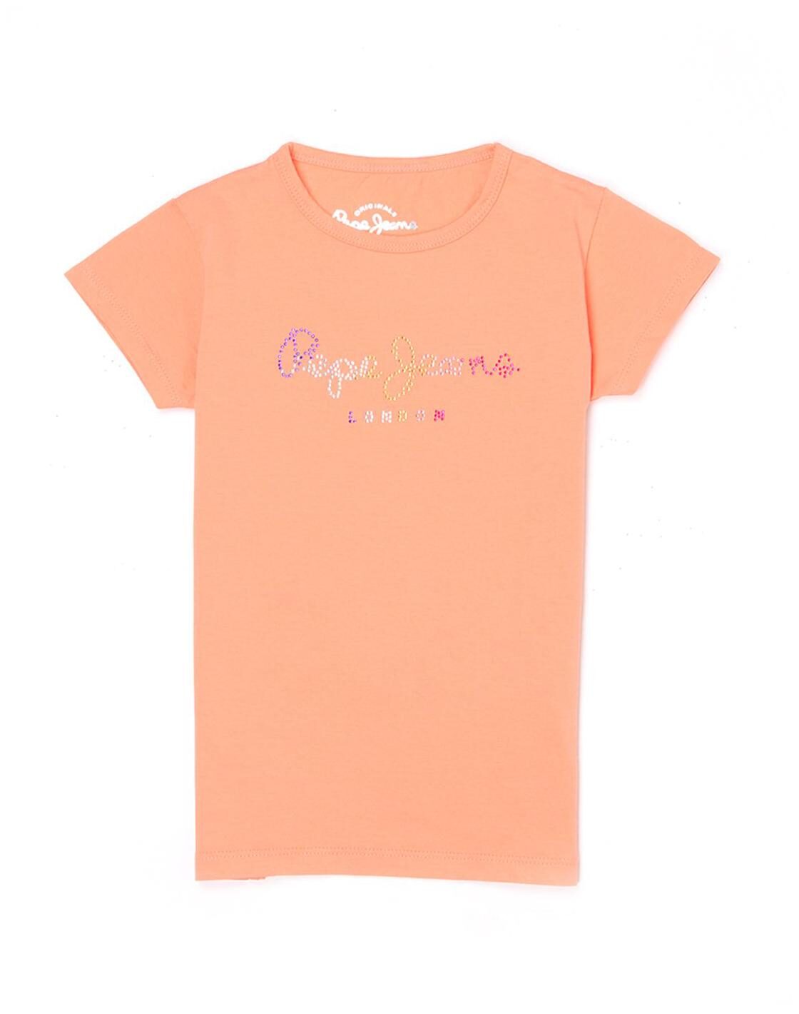 

Pepe Jeans Girl Cotton blend Printed T shirt - Orange