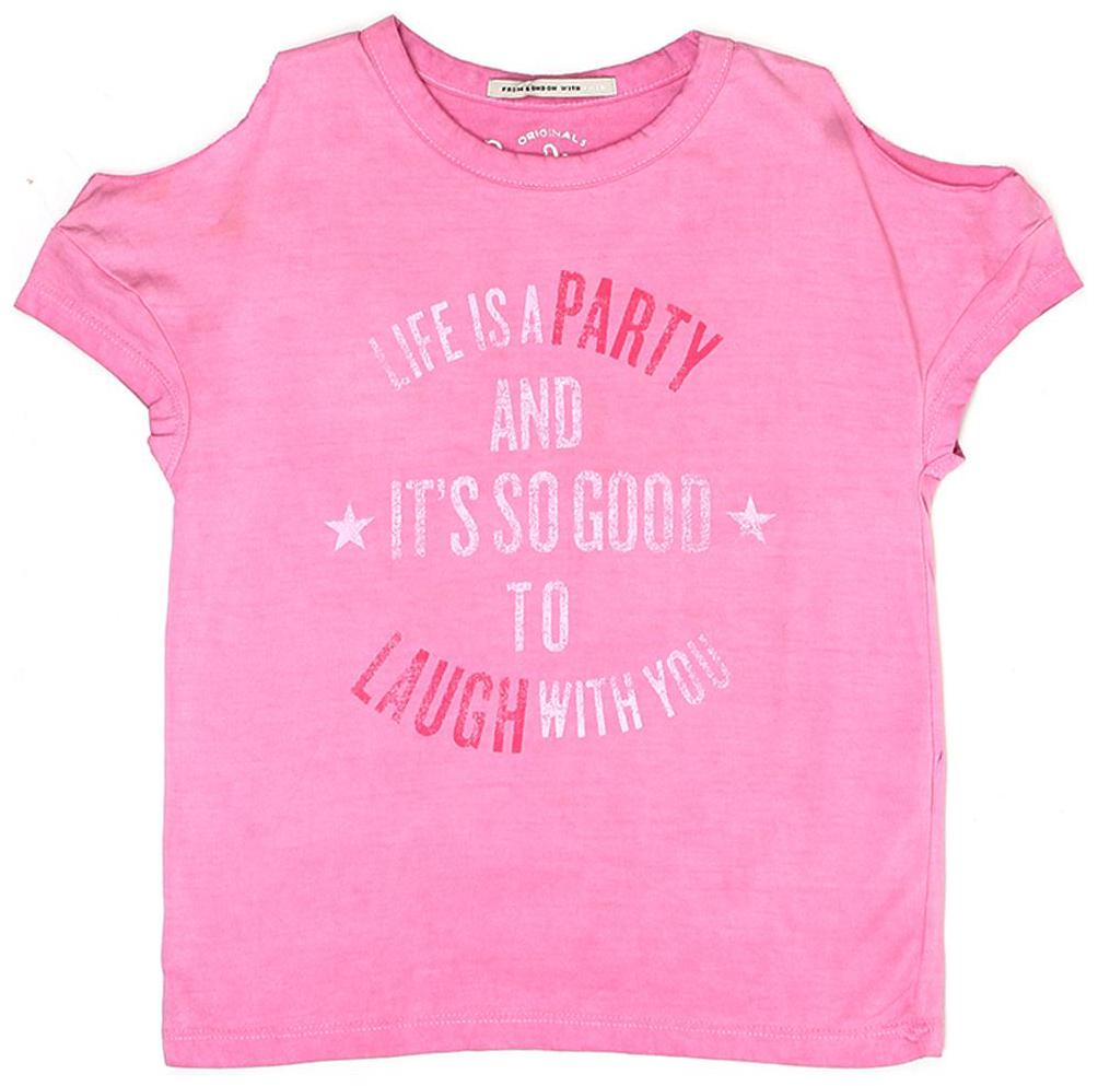 

Pepe Jeans Girl Cotton Printed T shirt - Pink