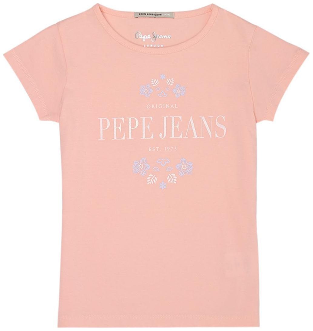 

Pepe Jeans Girl Cotton Printed T shirt - Pink