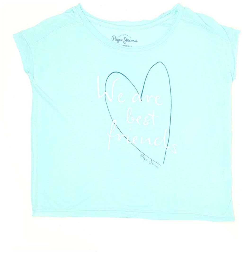 

Pepe Jeans Girl Cotton Printed T shirt - Blue