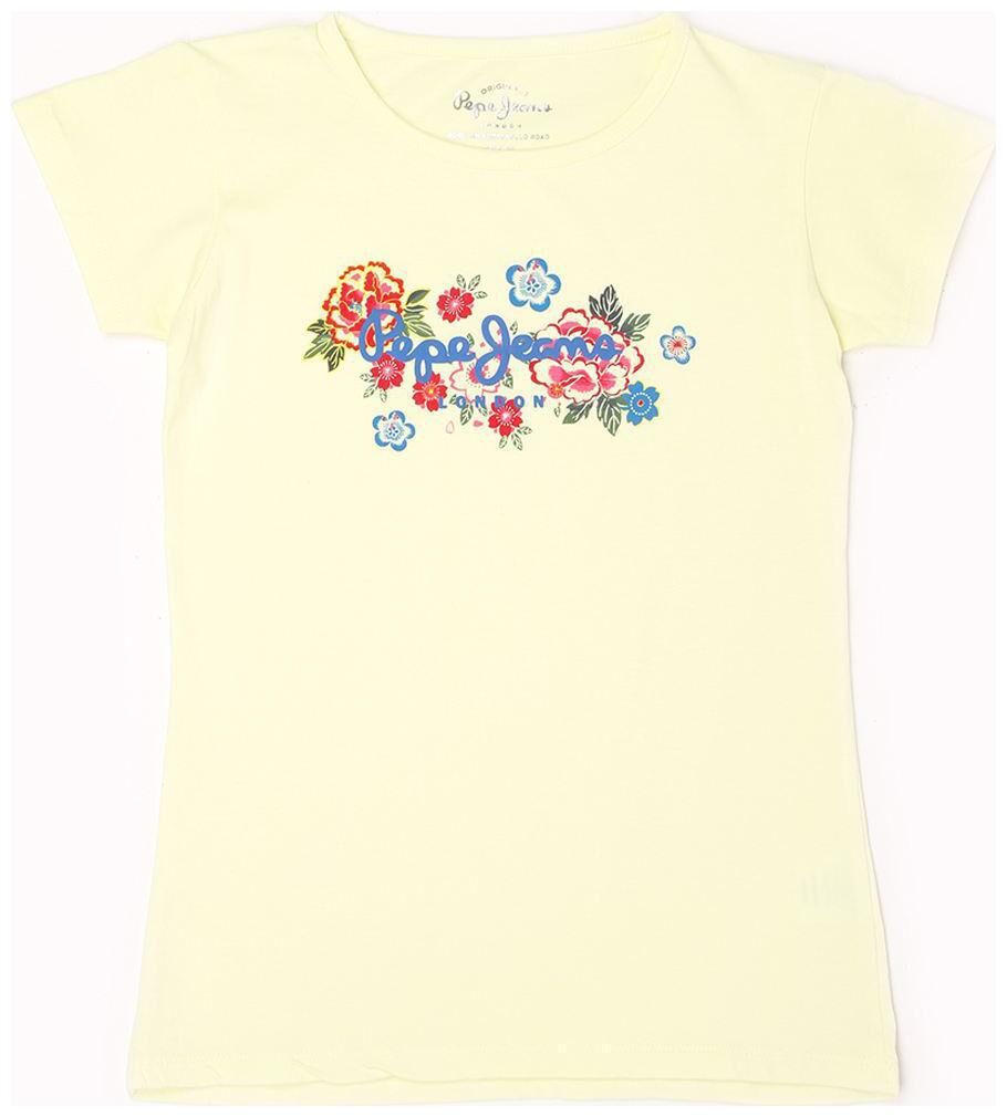 

Pepe Jeans Girl Cotton Printed T shirt - Yellow