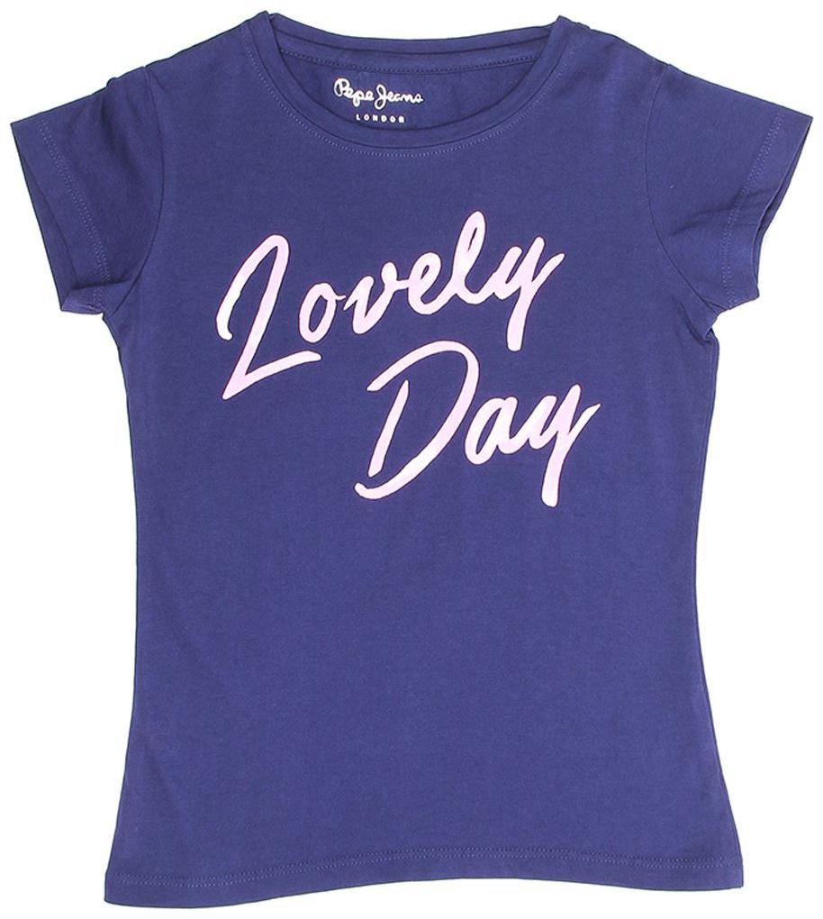 

Pepe Jeans Girl Cotton Printed T shirt - Blue