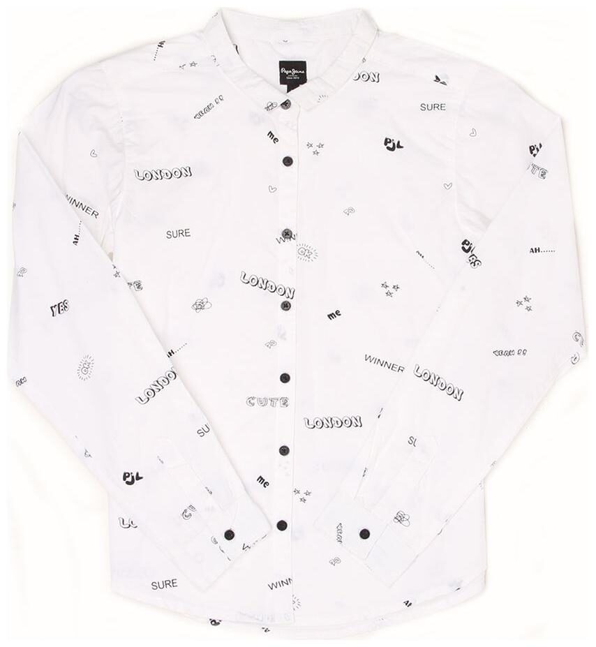 

Pepe Jeans Girl Cotton Printed Shirt - White