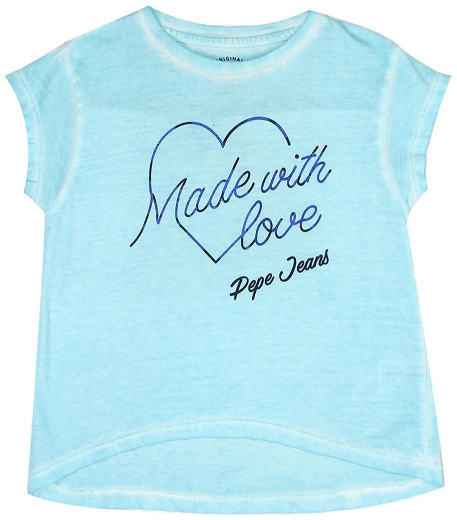 

Pepe Jeans Girl Cotton Printed T shirt - Blue