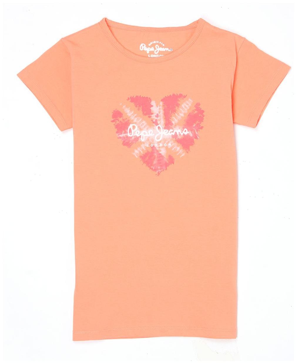 

Pepe Jeans Girl Cotton blend Printed T shirt - Orange