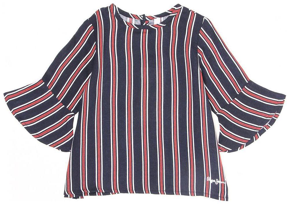 

Pepe Jeans Girl Viscose Striped Top - Blue