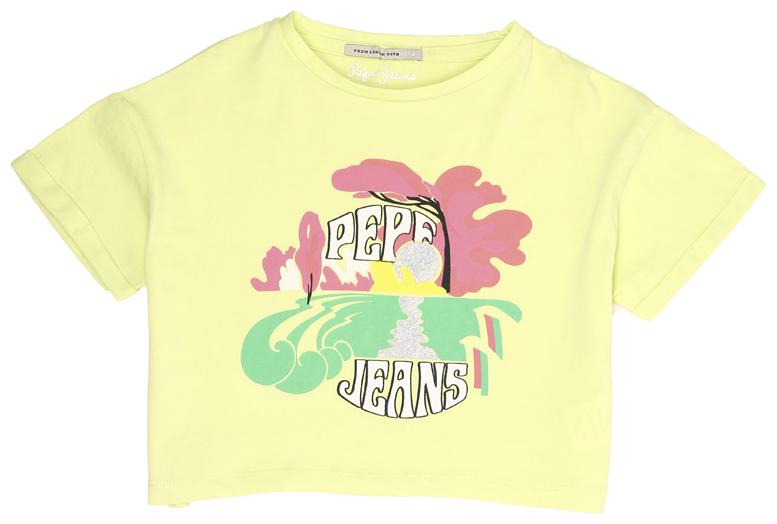 

Pepe Jeans Girl Cotton blend Printed T shirt - Yellow