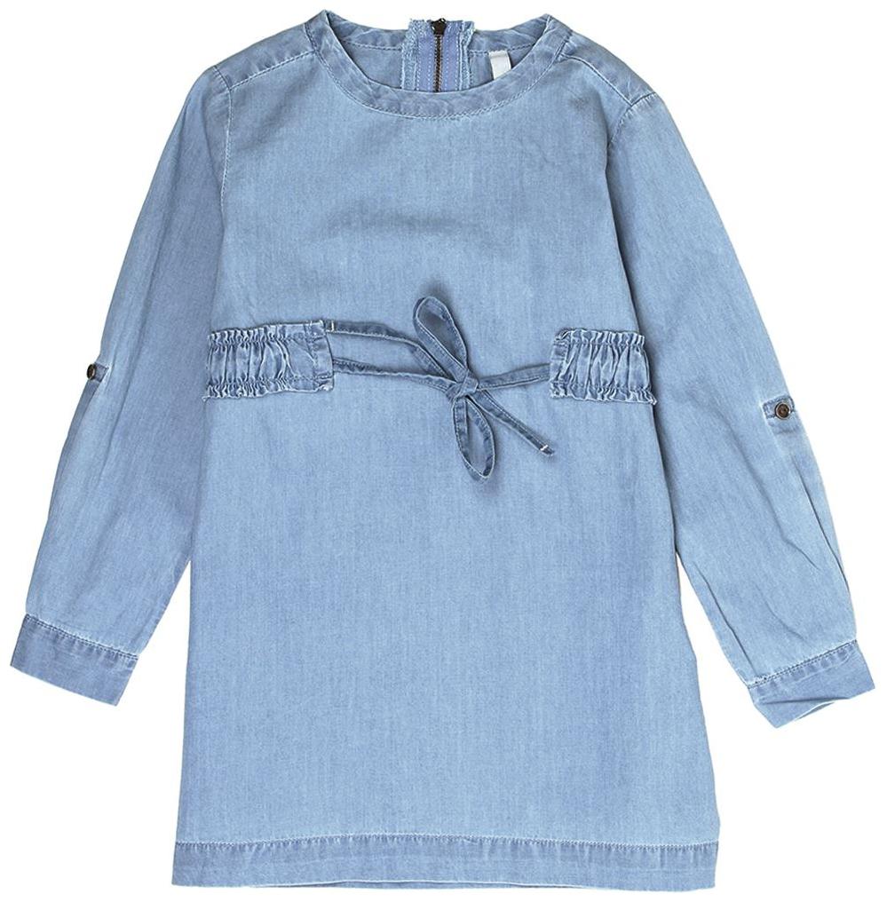 

Pepe Jeans Blue Cotton 3 4th Sleeves Knee Length Princess Frock ( Pack of 1 )