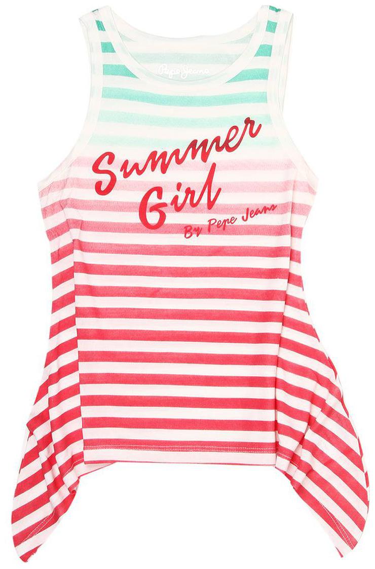 

Pepe Jeans Girl Cotton Striped T shirt - Multi