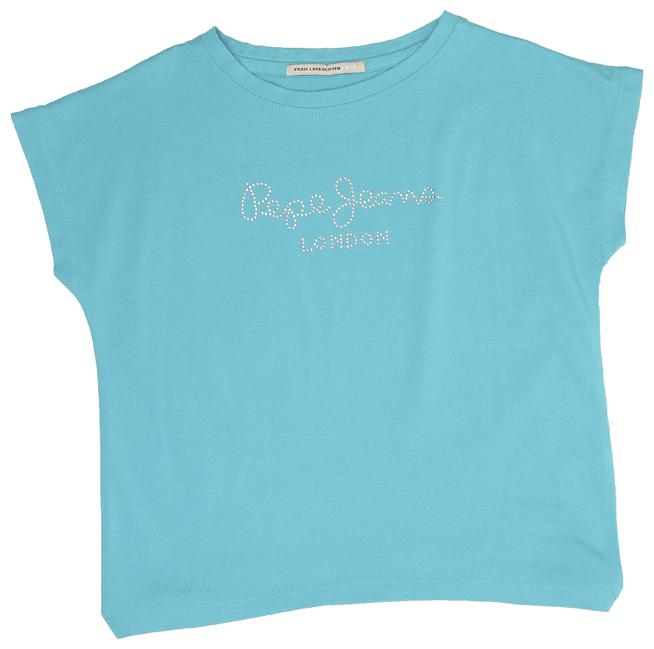 

Pepe Jeans Girl Cotton blend Embellished T shirt - Blue