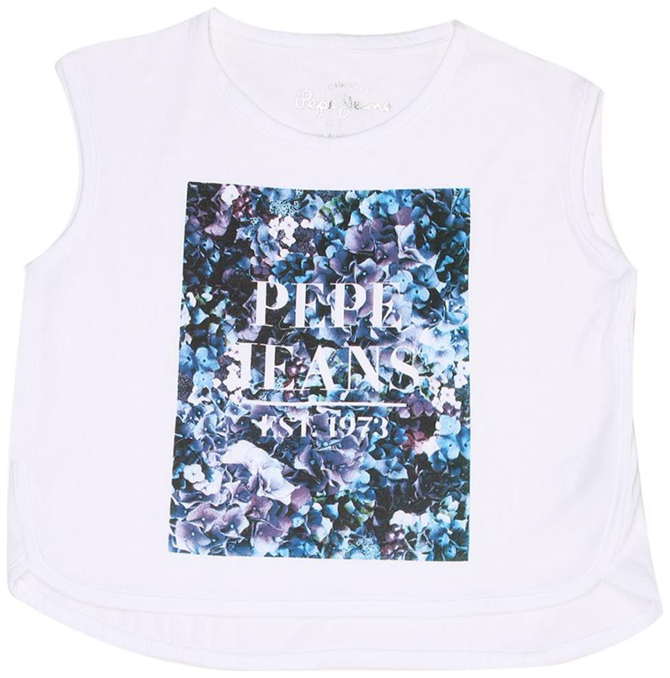 

Pepe Jeans Girl Cotton Printed T shirt - White