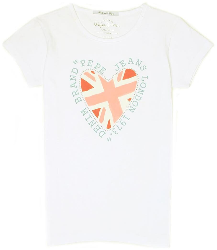 

Pepe Jeans Girl Cotton Printed T shirt - White