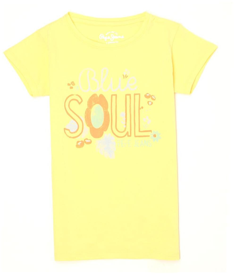

Pepe Jeans Girl Cotton Printed T shirt - Yellow