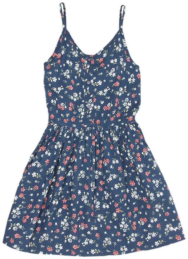 Pepe Jeans Girls Blue Floral Casual Dress