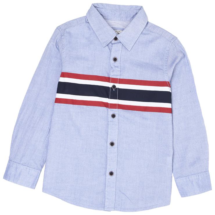 

Pepe Jeans Boy Cotton blend Striped Shirt Blue