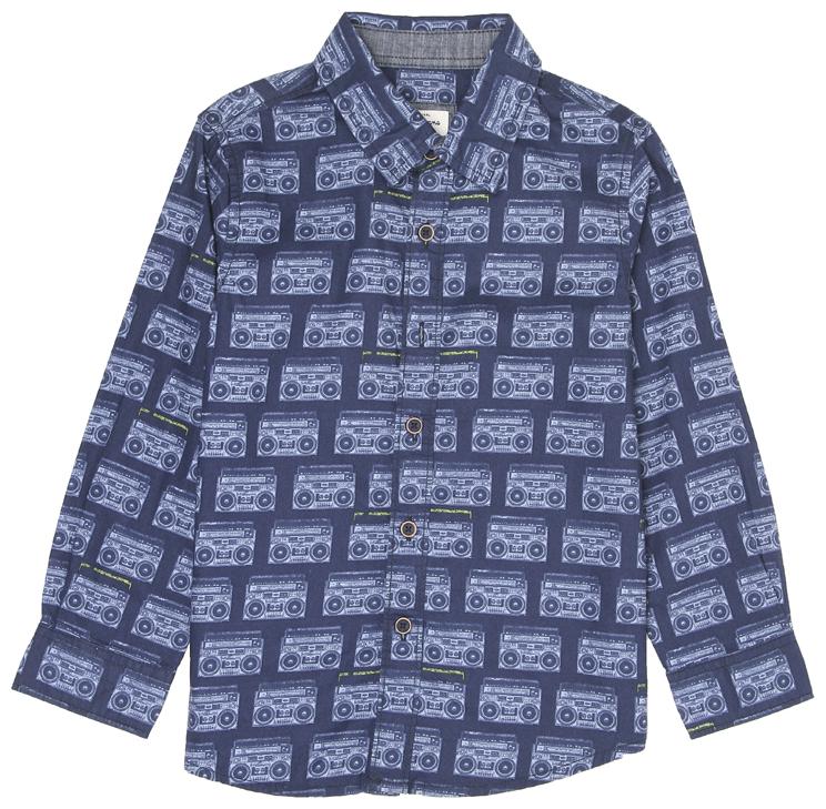 

Pepe Jeans Boy Cotton blend Printed Shirt Blue