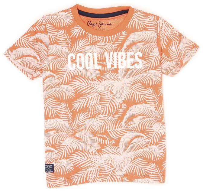 

Pepe Jeans Boy Cotton blend Printed T-shirt - Orange