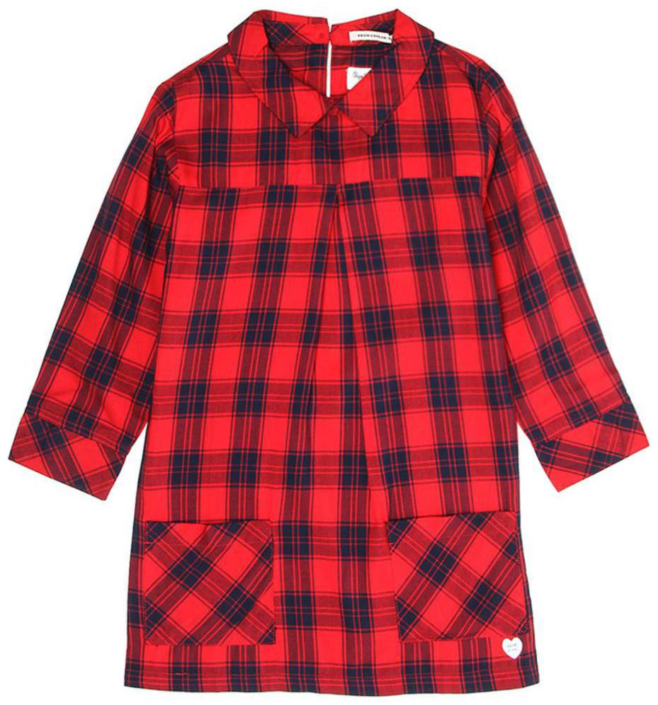 

Pepe Jeans Red Viscose Full Sleeves Above Knee Princess Frock ( Pack of 1 )