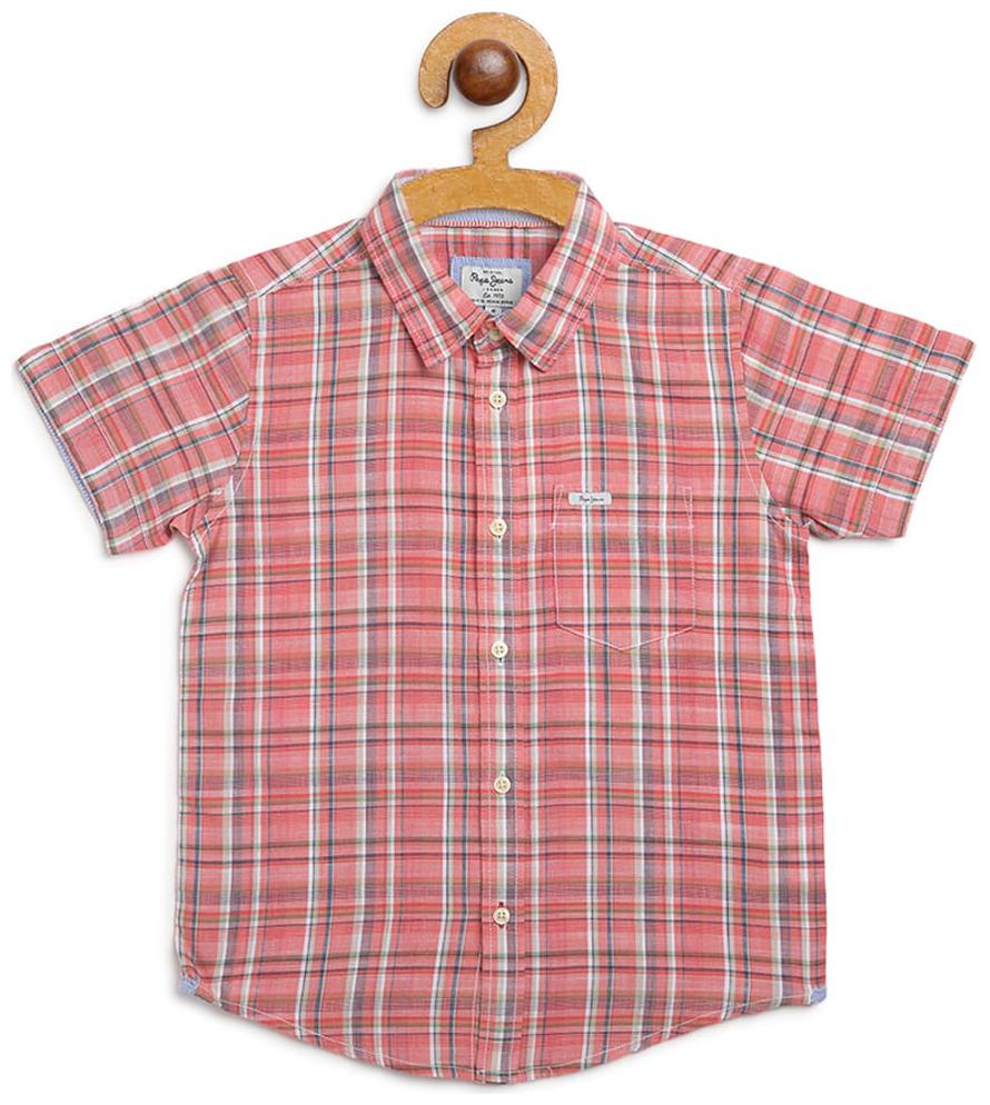 

Pepe Jeans Boy Cotton Checked Shirt Pink