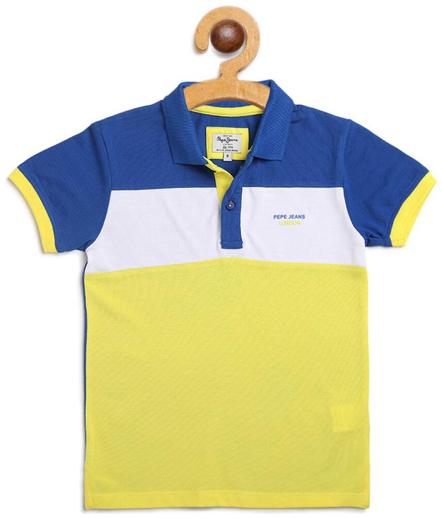 

Pepe Jeans Boy Cotton Colorblocked T-shirt - Yellow