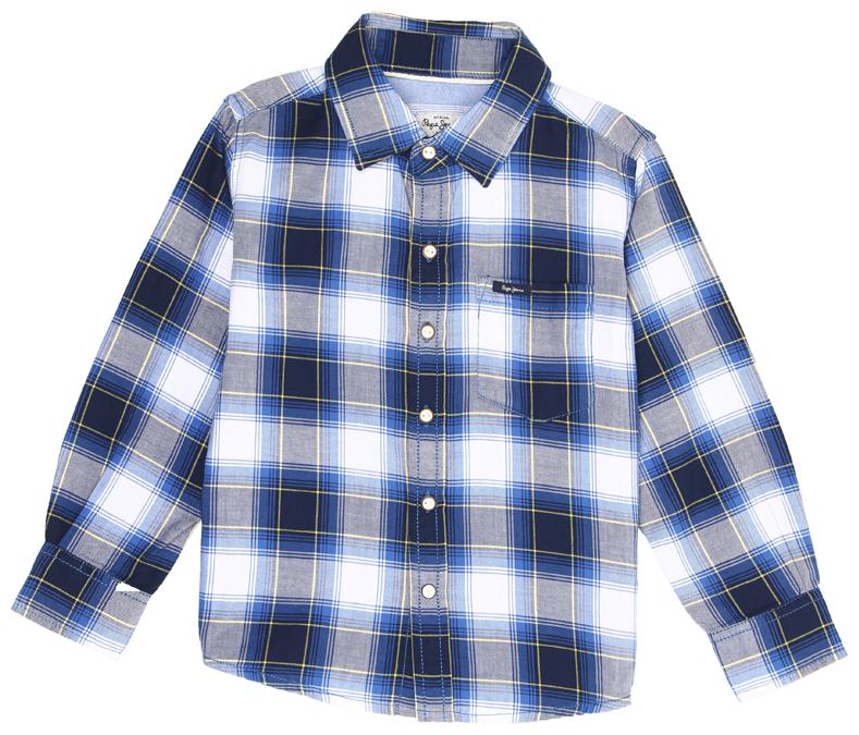 

Pepe Jeans Boy Cotton blend Checked Shirt Blue