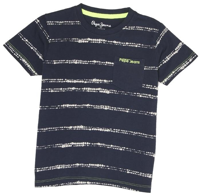 

Pepe Jeans Boy Cotton blend Striped T-shirt - Blue