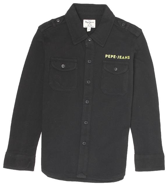 

Pepe Jeans Boy Cotton blend Solid Shirt Black