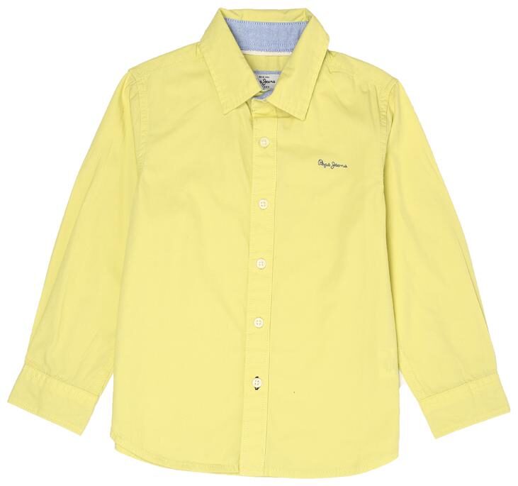 

Pepe Jeans Boy Cotton blend Solid Shirt Yellow
