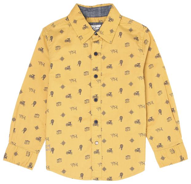 

Pepe Jeans Boy Cotton blend Printed Shirt Yellow