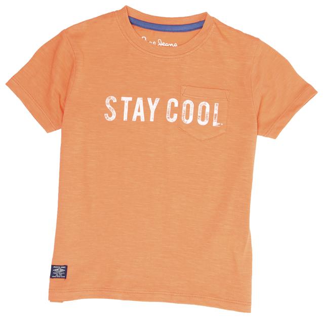 

Pepe Jeans Boy Cotton blend Printed T-shirt - Orange