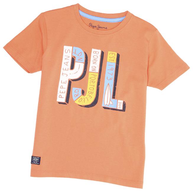 

Pepe Jeans Boy Cotton blend Printed T-shirt - Orange