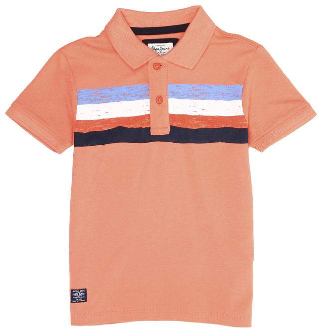 

Pepe Jeans Boy Cotton blend Striped T-shirt - Orange