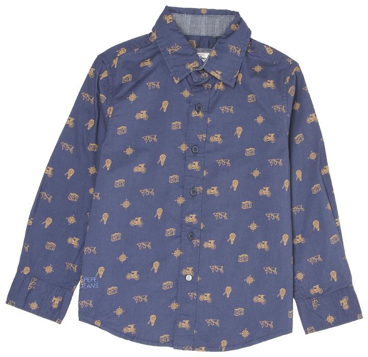 

Pepe Jeans Boy Cotton blend Printed Shirt Blue