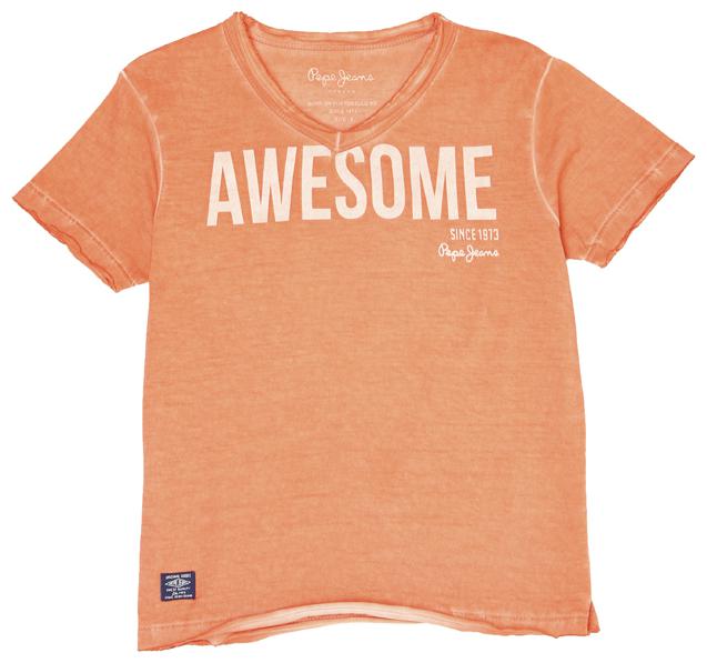 

Pepe Jeans Boy Cotton blend Printed T-shirt - Orange