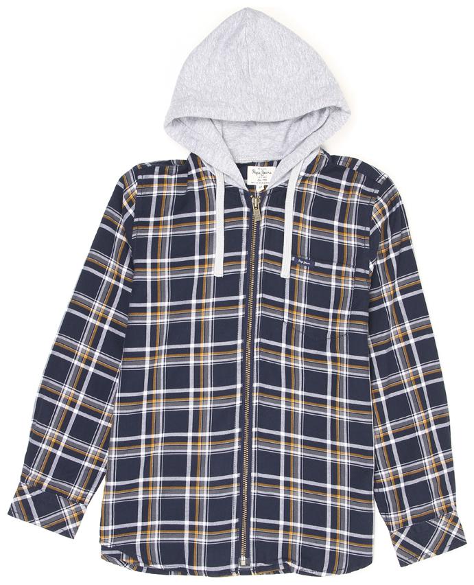 

Pepe Jeans Boy Cotton blend Checked Shirt Blue