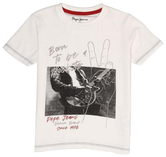 

Pepe Jeans Boy Cotton blend Printed T-shirt - White