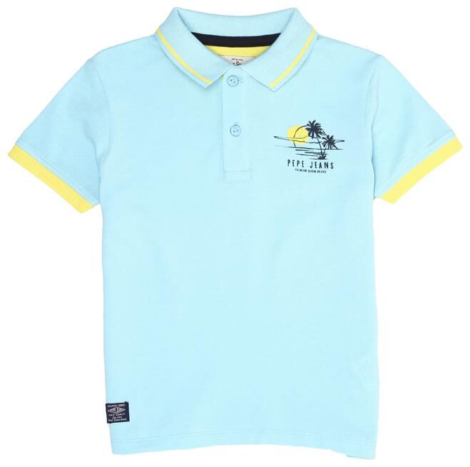

Pepe Jeans Boy Cotton blend Solid T-shirt - Blue