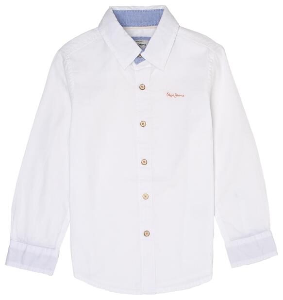 

Pepe Jeans Boy Cotton blend Solid Shirt White