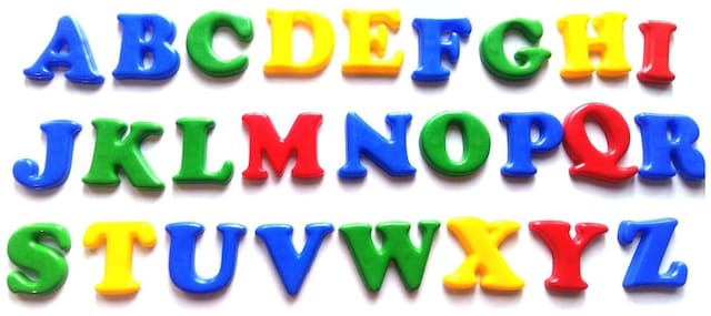 Pikaboo Magnetic Alphabets Upper Case Letters For Kids All 26 Letters (Multicolour)