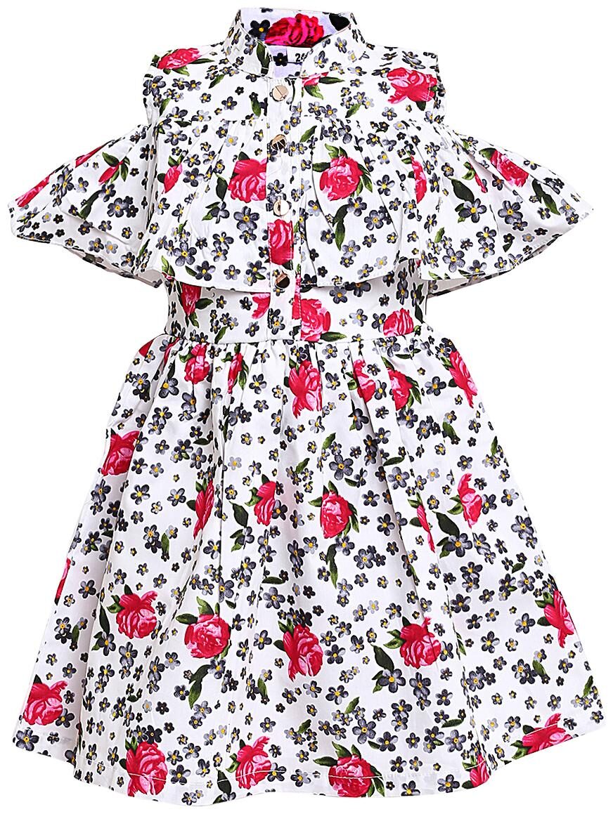 

Aarika Baby girl Cotton Self design Princess frock - Pink