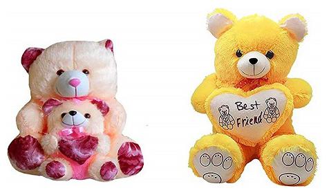 ZOOMINO Pink Teddy Bear 60 cm