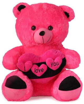 ZYUMA Pink Teddy Bear - 45 cm