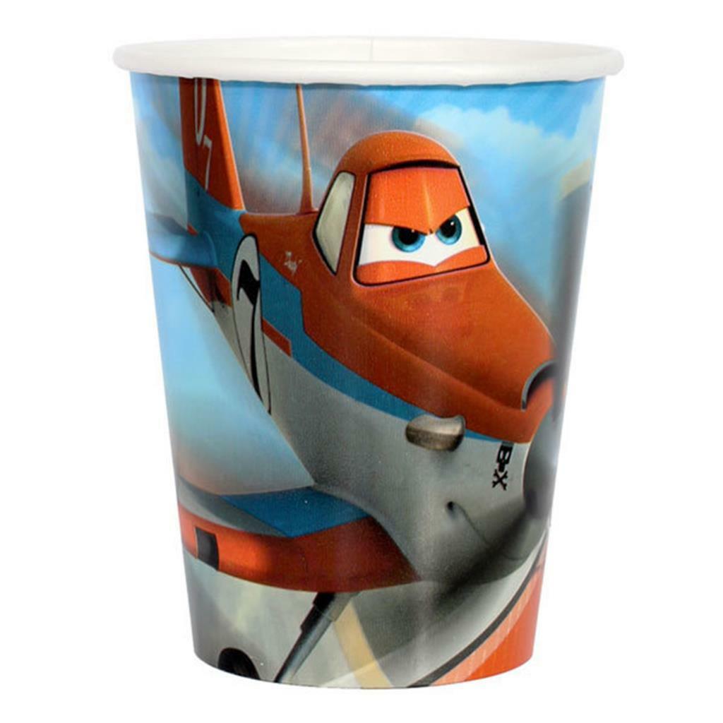 

Planes 9 oz Paper Beverage Cups Birthday Party Supplies New