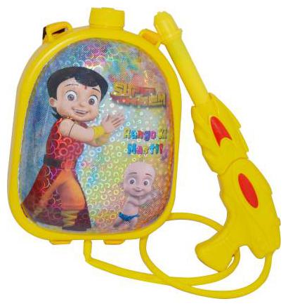 

Planet Of Toys Chhota Bheem Large Capacity Backpack Squirt Holi Water Gun Pichkari For Kids Water Gun Water Gun (Yellow)