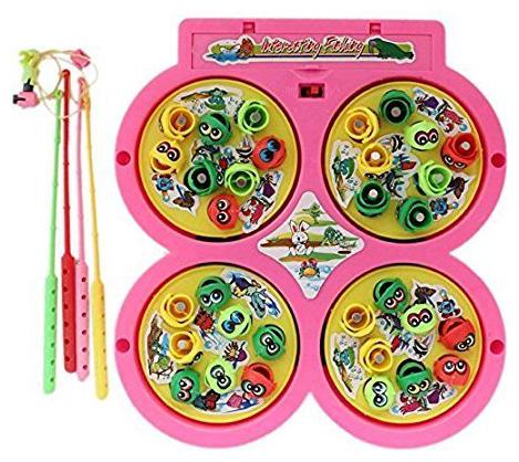 

Plastic Battery Operated Catching Game with 4 Pools (Multicolour)