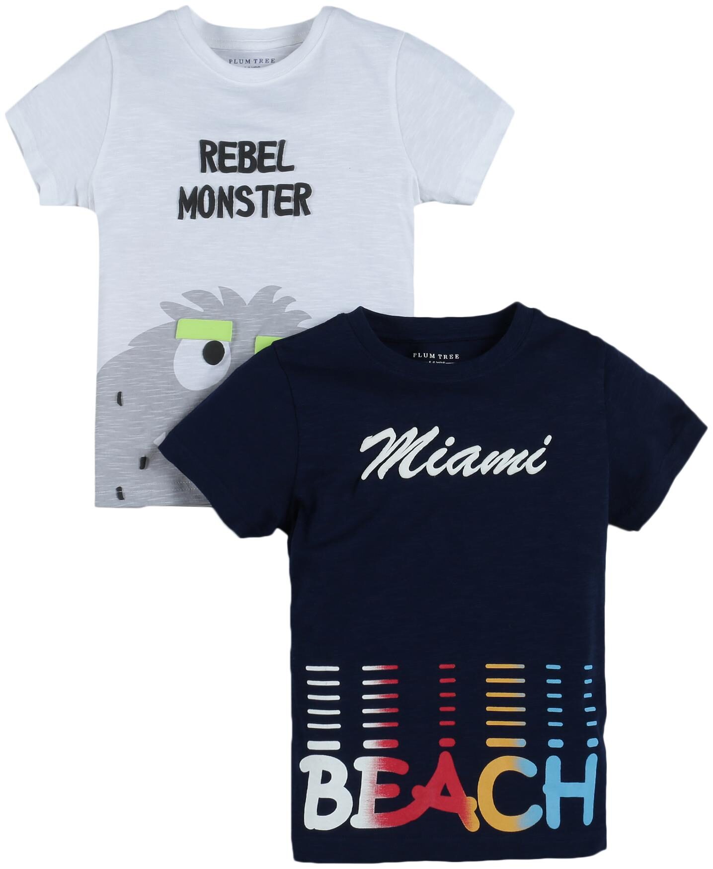 

PLUMTREE Boy Cotton Printed T-shirt - Multi