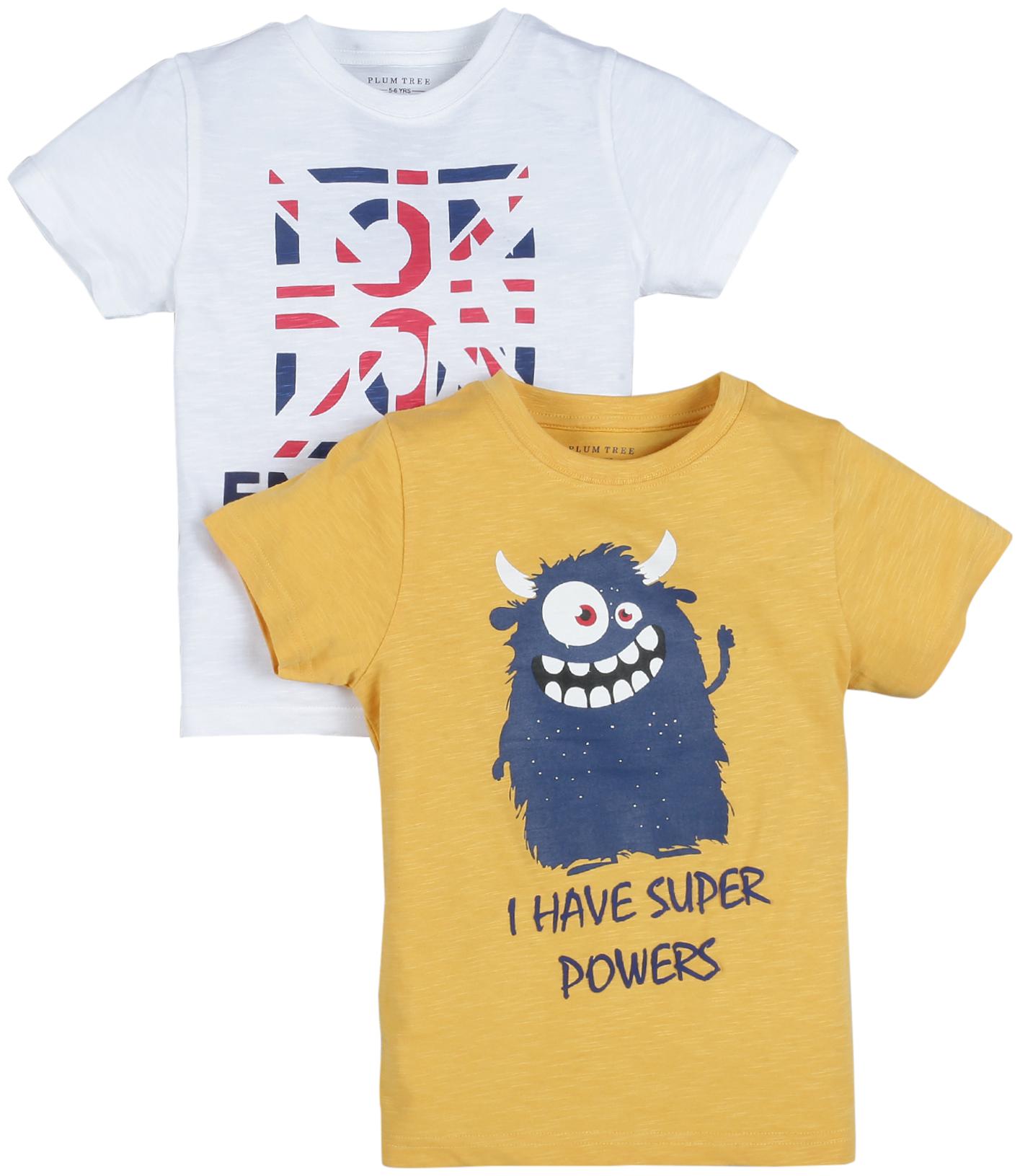 

PLUMTREE Boy Cotton Printed T-shirt - Multi