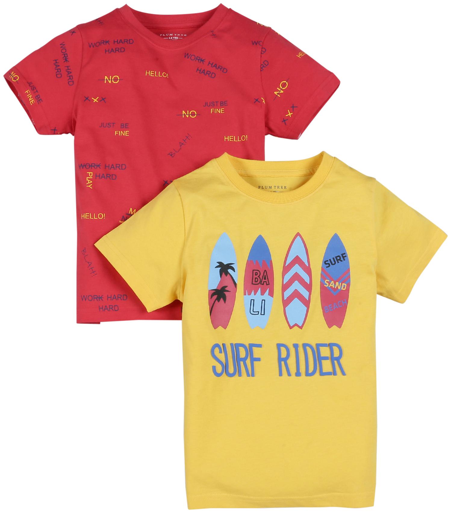 

PLUMTREE Boy Cotton Printed T-shirt - Multi