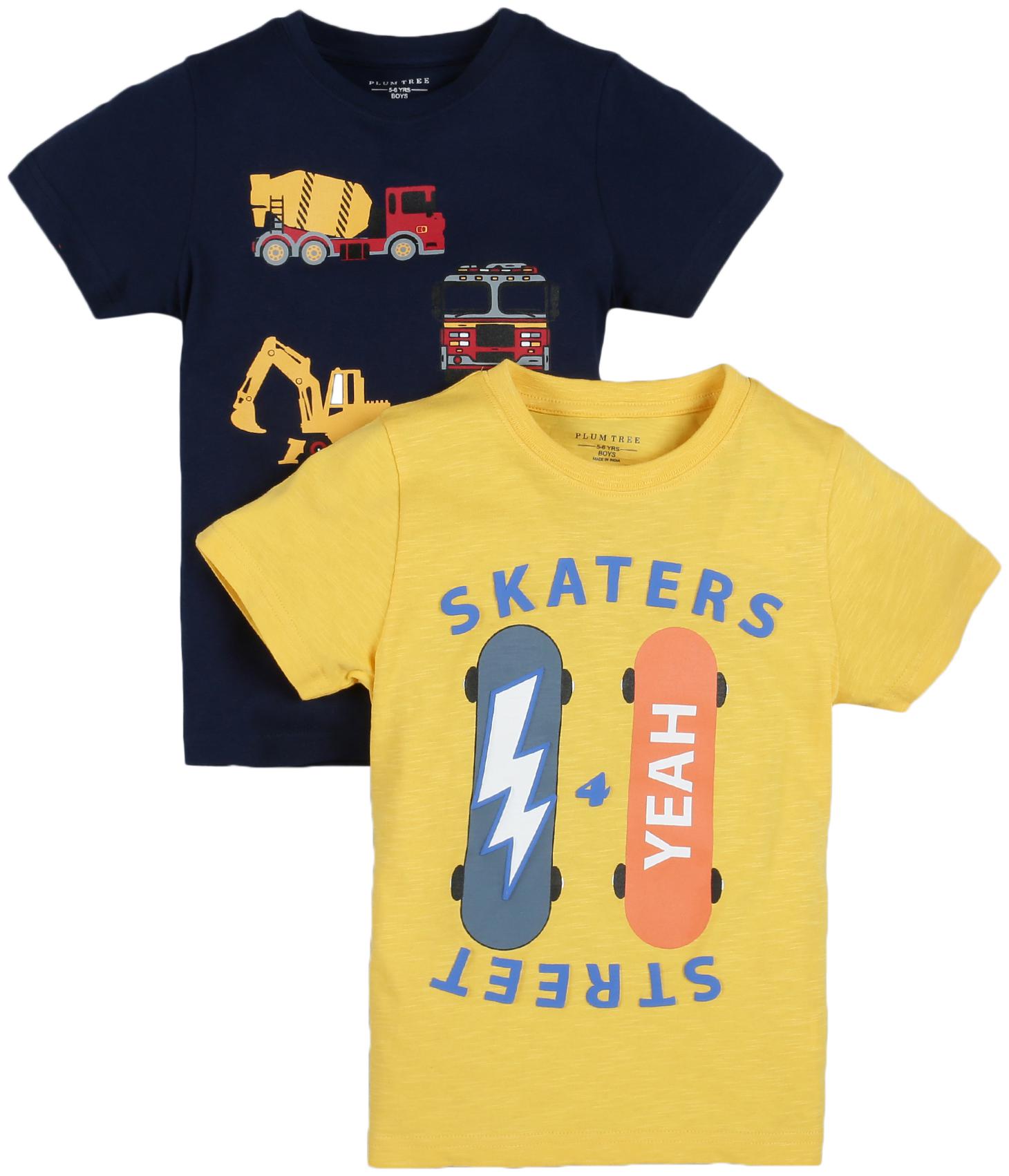 

PLUMTREE Boy Cotton Printed T-shirt - Multi