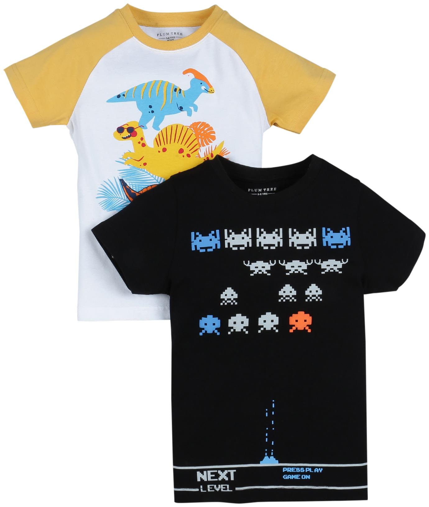 

PLUMTREE Boy Cotton Printed T-shirt - Multi